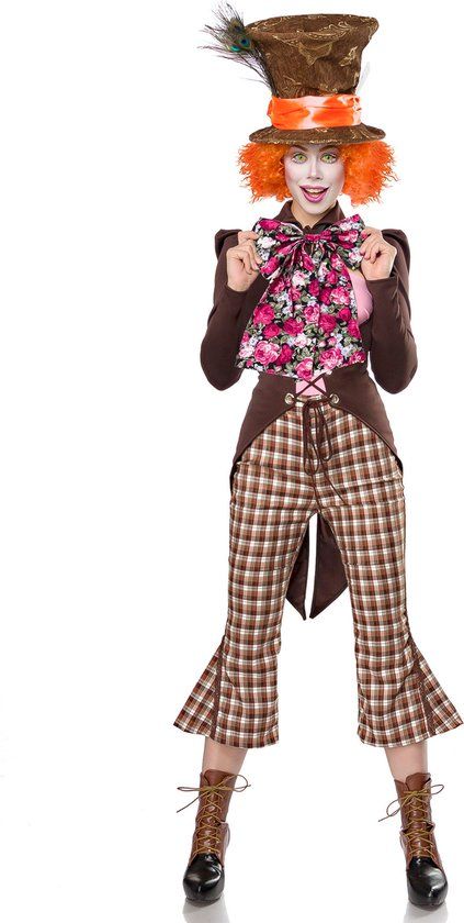 ATIXO GMBH Luxe kostuum gestoorde hoedenmaker voor vrouwen - S (36)