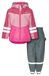 PLAYSHOES Functioneel pak donkergrijs / pink / rosa / framboos