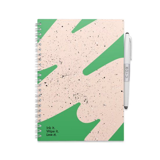 MOYU Uitwisbaar Notitieboek A5 - Flashy Moss - Premium Cover