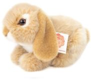 Teddy Hermann Lapin en peluche mâle beige 18cm