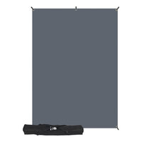 Westcott X-Drop Wrinkle-Resistant Backdrop Kit - Grey - 1.5 x 2.1m