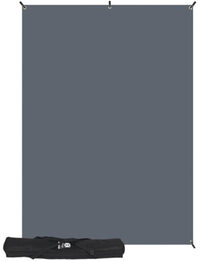 Westcott X-Drop Wrinkle-Resistant Backdrop Kit - Grey - 1.5 x 2.1m