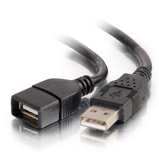 C2G USB 2.0 A verlengkabel - 3 m - Zwart