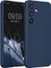 kwmobile metallic telefoonhoesje van TPU - geschikt voor Samsung Galaxy S24 - Flexible case voor smartphone - In metallic blauw
