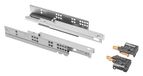 GTV - Ondervloergeleiders 1 paar ladegeleiders met softclose systeem - zelfsluitende ladegeleiders - moderne glijbaan met demping, volledige verlenging, 300 mm, belastbaar tot 35 kg