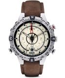 Timex Tide/Temp/Compass T2N721 Horloge - Leer - Bruin - Ø 44.6 mm