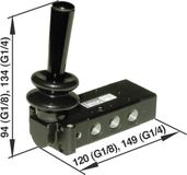 IMI NORGREN Mechanisch bedienbaar pneumatisch ventiel X3347802