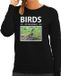 Bellatio Decorations Birds of the World Dieren foto sweater Groene specht - Zwart - Dames - XL