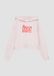 s.Oliver Sweatshirt met capuchon voor kinderen, parelmoerroze, maat 170/176