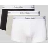 Calvin Klein 3-Pack Low Rise Trunks Heren - Zwart/Grijs/Wit - Maat M