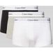Calvin Klein 3-Pack Low Rise Trunks Heren - Zwart/Grijs/Wit - Maat M