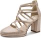 Tamaris Damespomp met riem 1-22446-46 damespumps, Lt Gold Struct, 40 EU