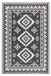 Elle Decoration Tapis d'intérieur et d'extérieur, réversible, résistant à l'eau, design dynamique, adapté pour terrasse, noir - 200x290 cm