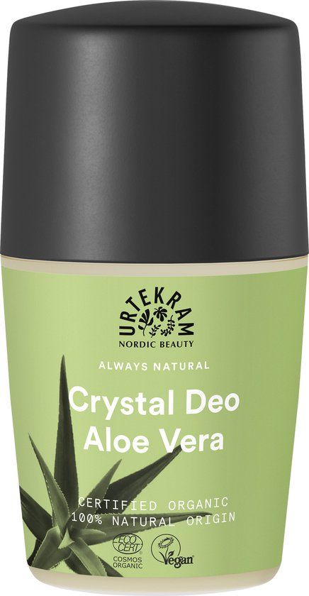 Urtekram Aloë Vera Kristal Deodorant Roller 50ml