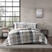 Eddie Bauer Normandy Knuffeldeken Comforter Set, Full/Queen, zwart