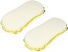 Benson Autospons 2x - jaune - microfibre/coton - 23,5 x 10,5 cm - éponge de lavage de voiture