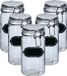 Zeller Pot de conservation/pot de conserve - 10x - 750 ml - verre - avec fermeture à levier - étiquettes comprises