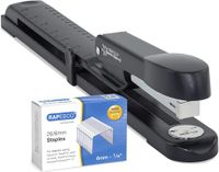 Rapesco Germ-Savvy 1464 nietmachine met lange arm, 26/6 mm B/5000, zwart