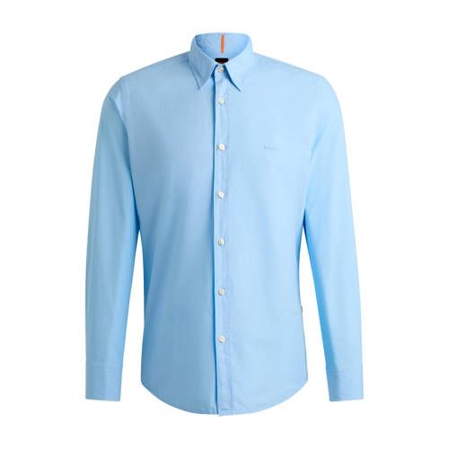 BOSS Relegant_6 Regular Fit Overhemd - Lichtblauw