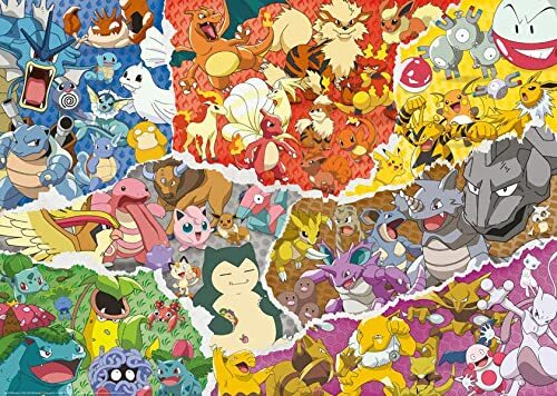 RAVENSBURGER PUZZLE 17577 - Pokémon Abenteuer - 1000 Teile Pokémon Puzzle für Erwachsene und Kinder ab 14 Jahren