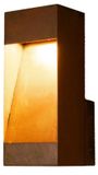 Konstsmide Rho Buiten Wandlamp Zwart Aluminium IP43