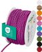 Halbach Seidenbänder Premium koord (roze), breedte 4 mm, lengte 25 m, Made in Germany en Öko-Tex gecertificeerd, glanzend satijnen koord van acetaat
