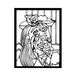 Stijlvol zwart decoratief metalen wandaccessoire, 44 x 56 cm, 100% metaal, 1,5 mm dik, perfect voor moderne woondecoratie en unieke muurkunst