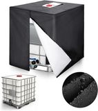 Famanu IBC tankafdekking 1000L waterreservoir beschermhoes met ritssluiting anti-UV beschermzeil