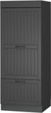 Vicco Hoge kast Fame-Line, Donkergrijs/Antraciet, 60 cm