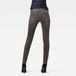 G-Star Lynn Mid Skinny Wmn Dames Jeans Faded Black Magnet Katoen/Elastaan