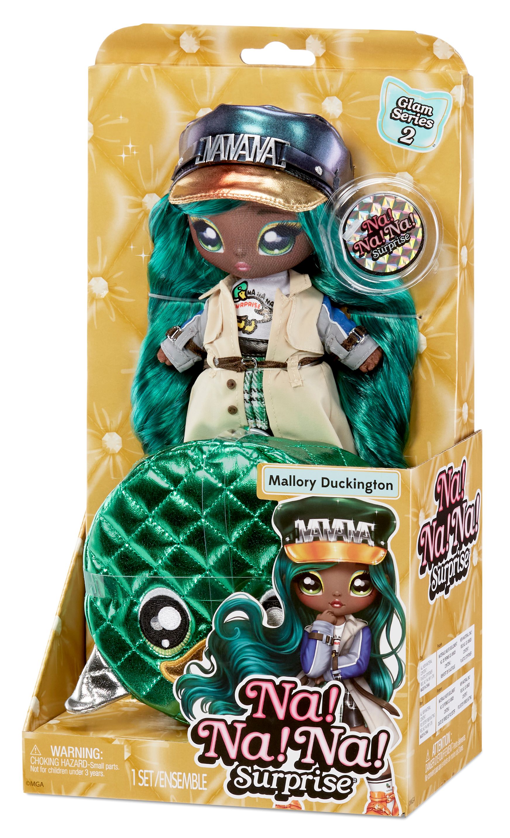 Na! Na! Na! Surprise Glam 2-in-1-modepop Mallory Duckington - Serie 2 - 18 cm