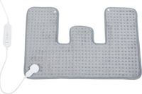 en.casa Elektrisch warmtekussen Borrello 65x45 cm 100W grijs
