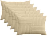 vidaXL Kussensloop ALMELO Grijs Groen 50 x 70 cm Corduroy 6 stuks
