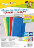 gimboo Hefthoezen Hefthoezen/set van 25 / DIN A5 transparant Kleur: kleurenmix/kristalhelder polypropyleen folie doorzichtig/notitieboekbeschermer voor schoolschriften / 150μm