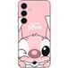 Maniacase Housse de protection Samsung Galaxy S25 Plus Stitch Angel mignon gond rose
