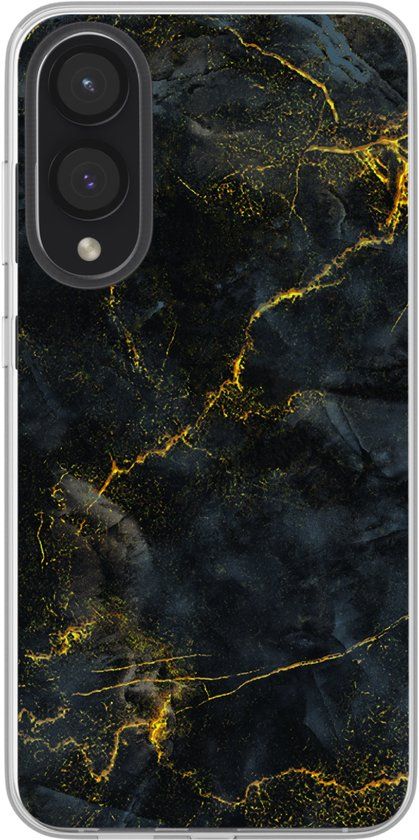 imoshion Hoesje - Geschikt voor Samsung Galaxy S25 Edge - Design hoesje - Black Marble