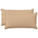 vidaXL Taie d'oreiller - 2 pièces - BOIS - Crème - 40 x 80 cm - Imitation lin