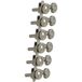 Grover 505FVN Roto-Grip Locking Rotomatics pour mécaniques de guitare style F vintage, 6 en ligne, côté basse (gauche), nickel