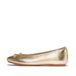 Fitflop Delicato Bow Soft metallic leer ballet platte ballerina's dames