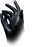 Santex Nitril handschoenen Zwart Maat M 100 stuks