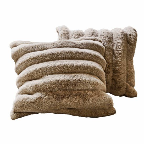 LOBERON Kussenhoes set van 2 Caelira beige 50x50 cm Polyester