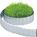 Merkloos Relaxdays borderrand - metaal - 15 meter - 16 cm hoog - verzinkt - zilver