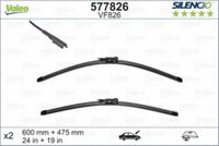 Valeo FLATBLADE SET Ruitenwissers Voor 60 cm