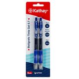 Kathay 86210530 gelstiften, blauw, punt 0,7, kliksluiting