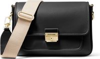 Michael Kors Bradshaw Sac bandoulière moyen en cuir Noir