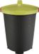 Wan GmbH Poubelle 65 l avec couvercle refermable et clips pratiques - noir/vert