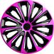 NRM STRONG DUO - Wieldoppen 14" - Set van 4 stuks / Kunststof - Roze/Zwart