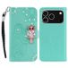 Housse hibou iPhone 17 Pro Max avec strass - Cyan