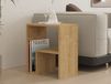 YAPU Table d'appoint 52 cm chêne saphire