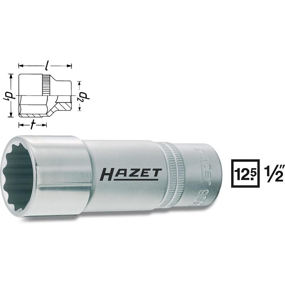 HAZET 900TZ-21 Dopsleutel 21 mm 1/2 inch